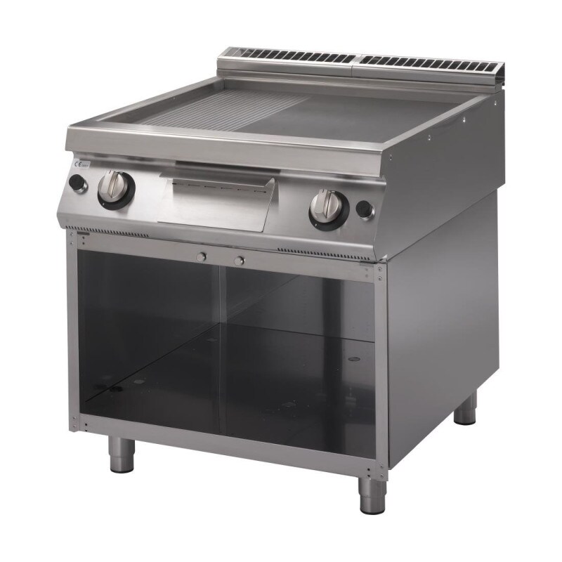 Gastro M 700 Gasgrillplatte Gm70/80Ftrgs 2/3 Glatt 1/3 Gerillt Image
