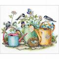 Dimensions Stamped Cross Stitch Kit 14 X11 -Watering Cans