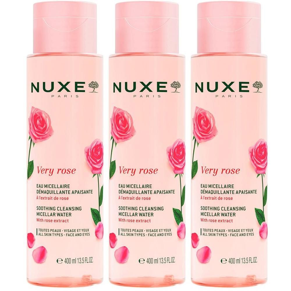 Nuxe Very Rose Acqua Micellare Lenitiva 3x400 ml