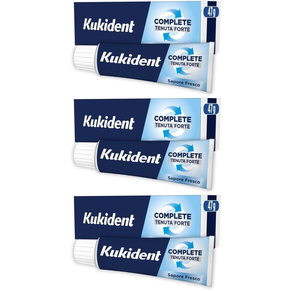 Kukident Complete Tenuta Forte Sapore Fresco 3x47 g Crema