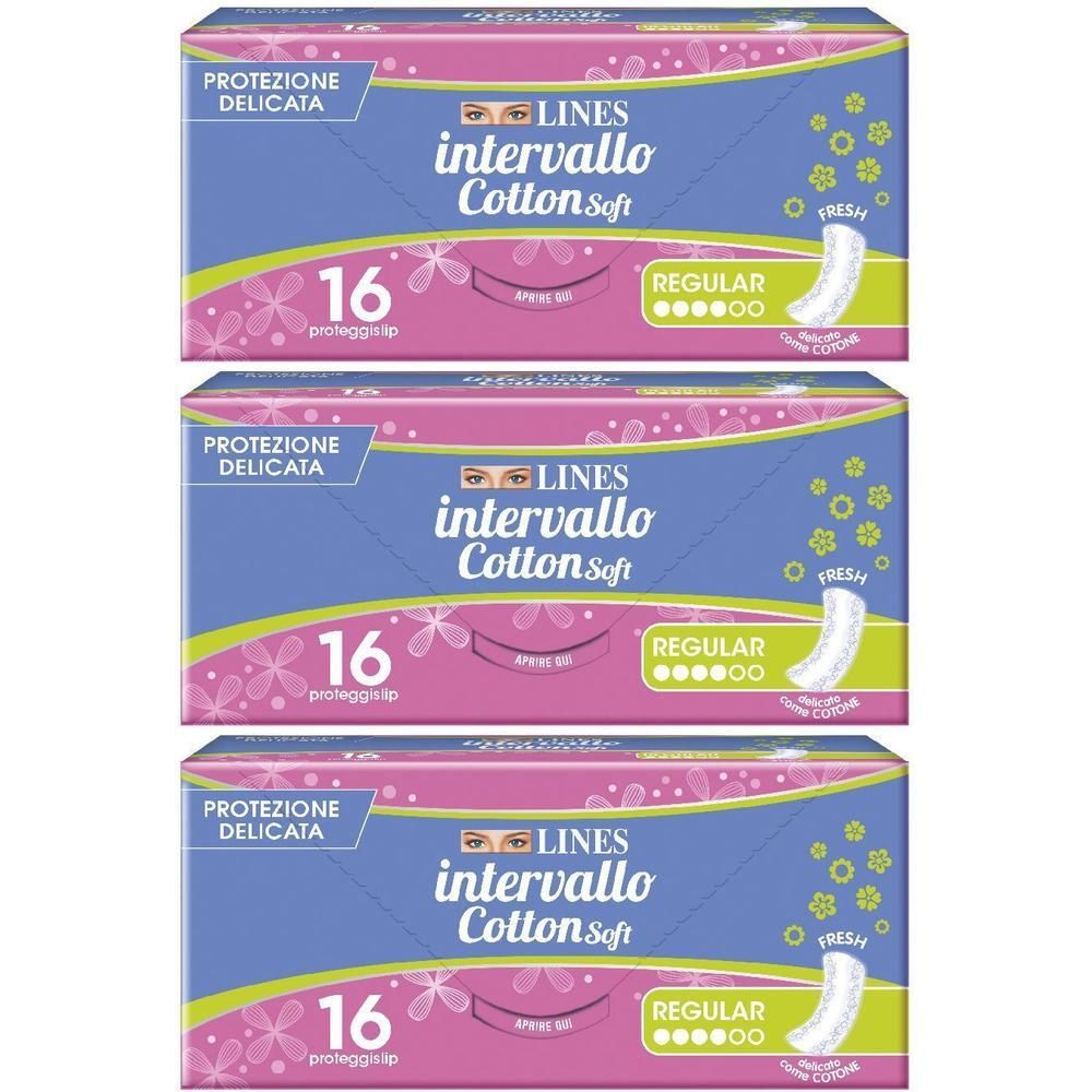 LINES intervallo Cotton Soft 3x16 pz Assorbenti
