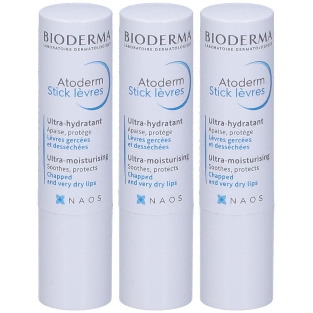 BIODERMA Atoderm Lèvres Stick Labbra Riparatore 3x4 g