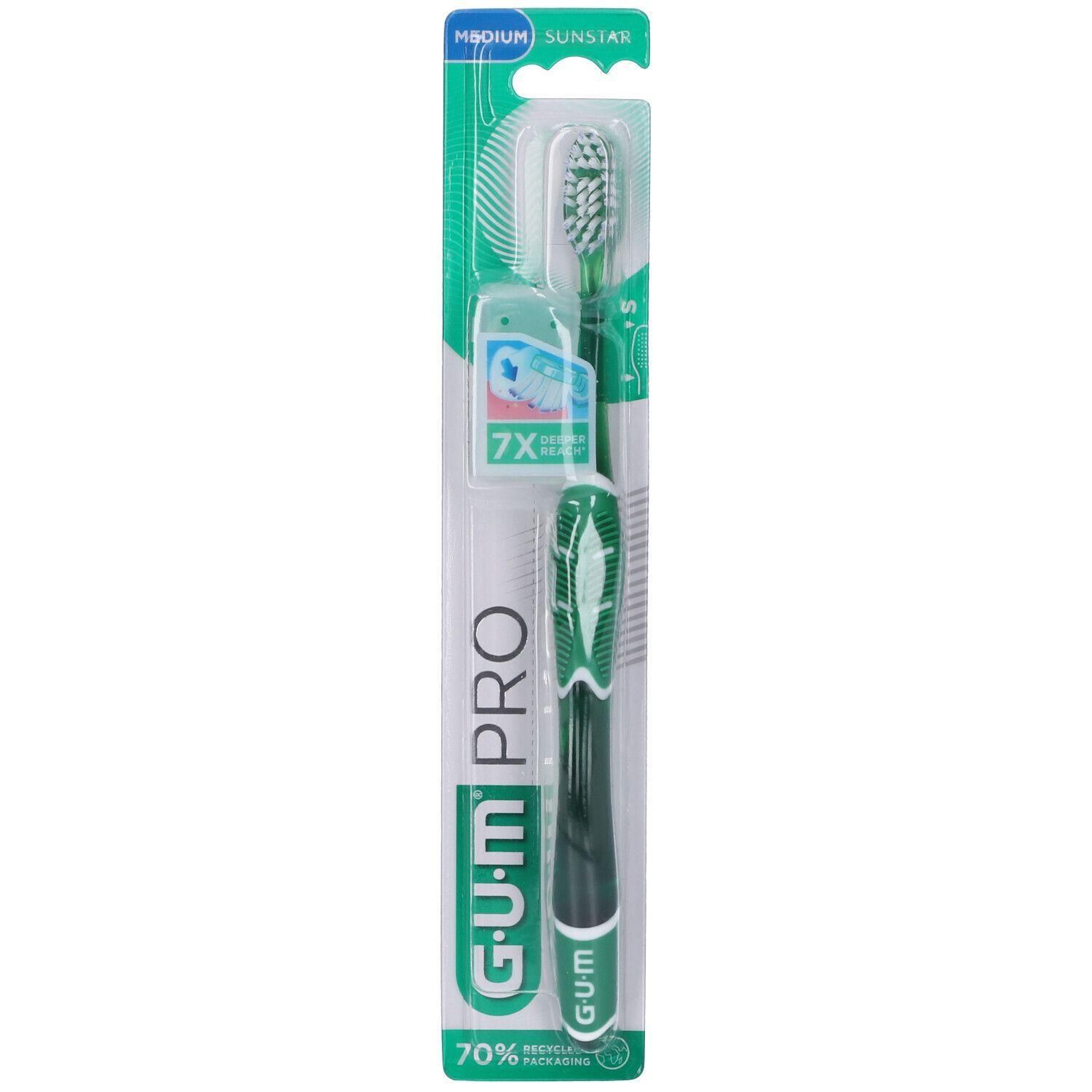 Gum® Technique® PRO Medium, Verde 4x1 pz Spazzolino da denti