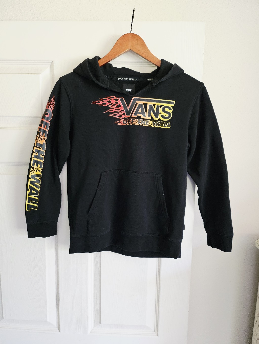 Vans Shirts & Tops | Vans Kids Metallic Flame Black Hoodie M Good Condition | Color: Black | Size: Mb