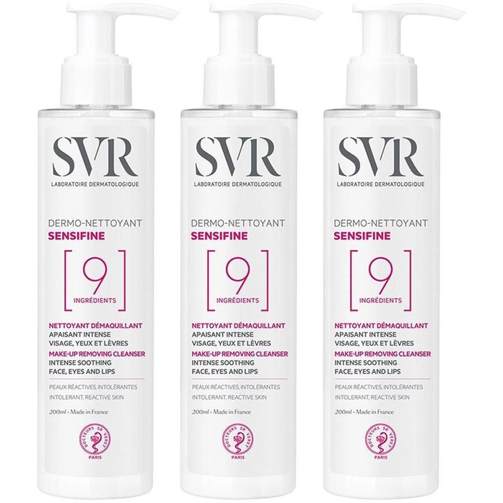 SVR Sensifine Dermo-Nettoyant 3x200 ml