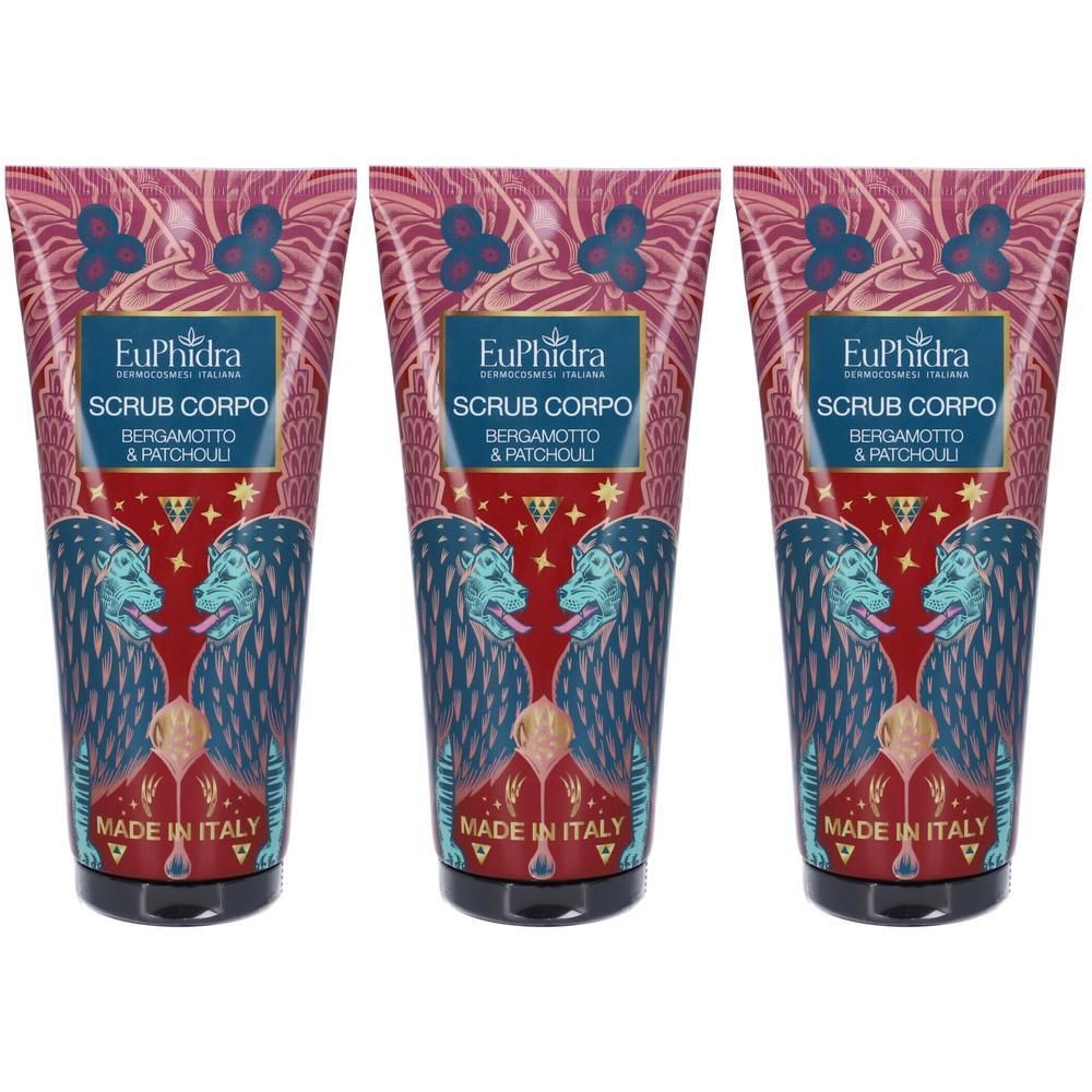 EuPhidra Scrub Corpo Bergamotto & Patchouli 3x200 ml