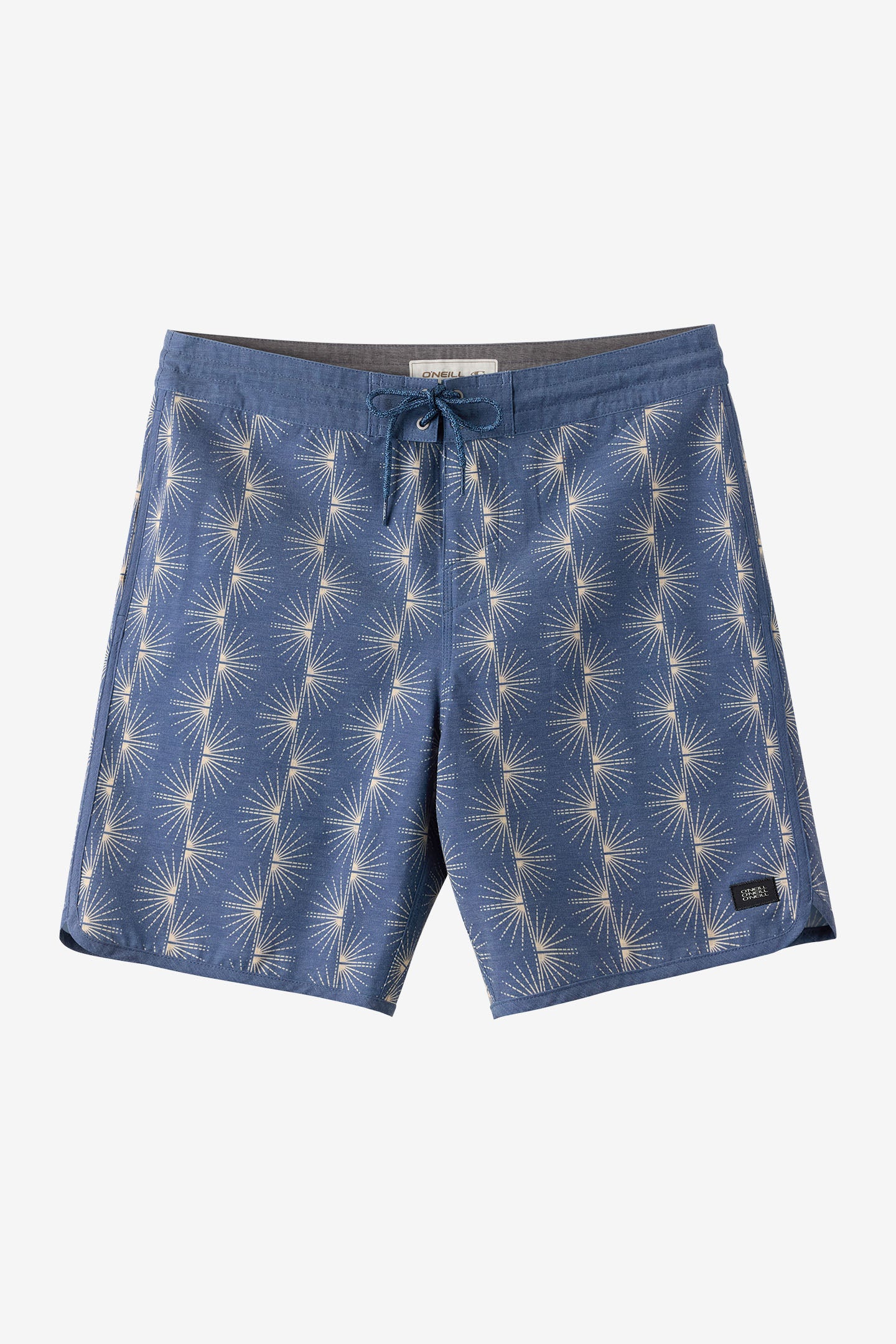 O'Neill Men's Cruzer Scallop 18"" Board Shorts in Navy, Size 33, Elastane/Polyester