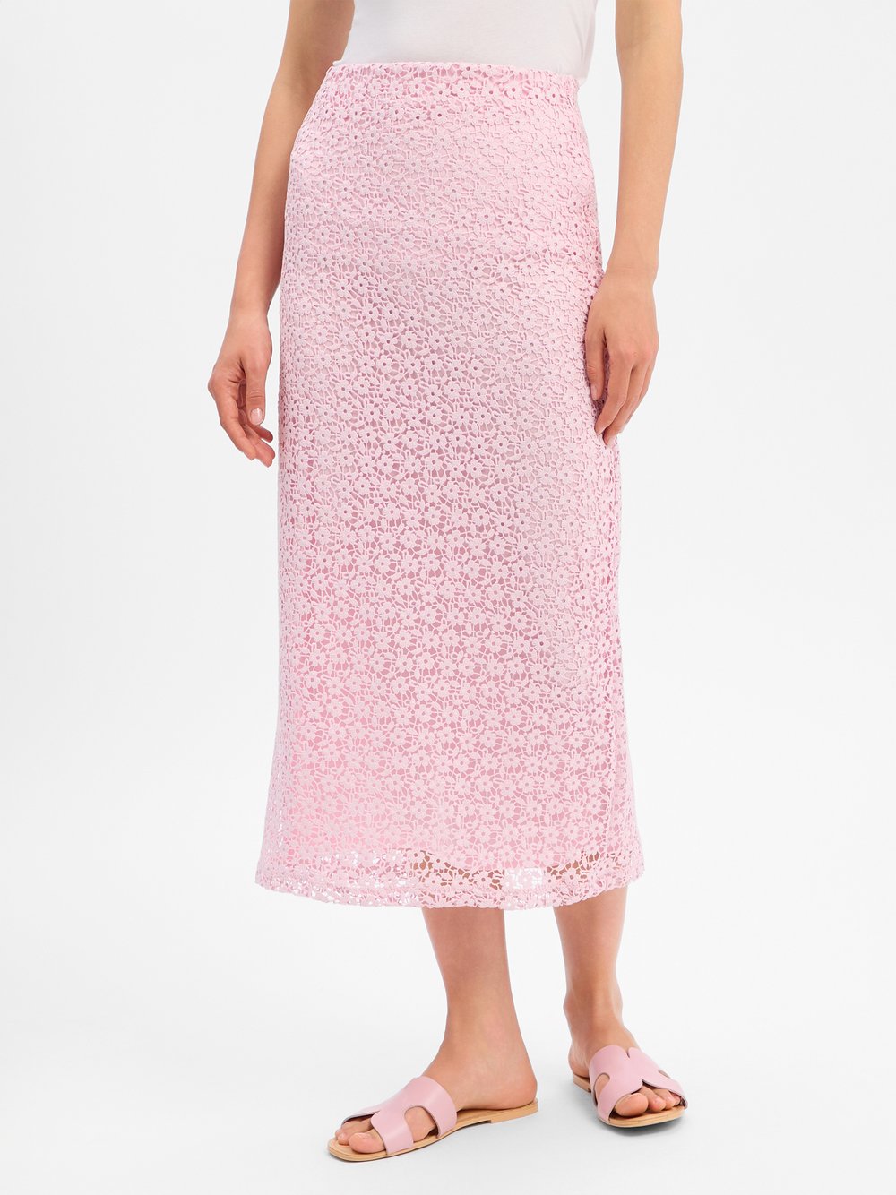 EDITED Spitzenrock Damen rosa, 34