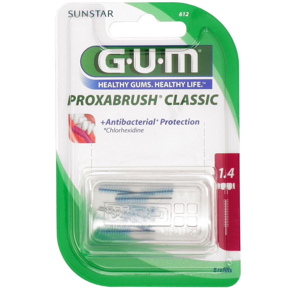 Gum Proxabrush Classic 612 Scovolino Interdentale 8 Pezzi pz Spazzolin