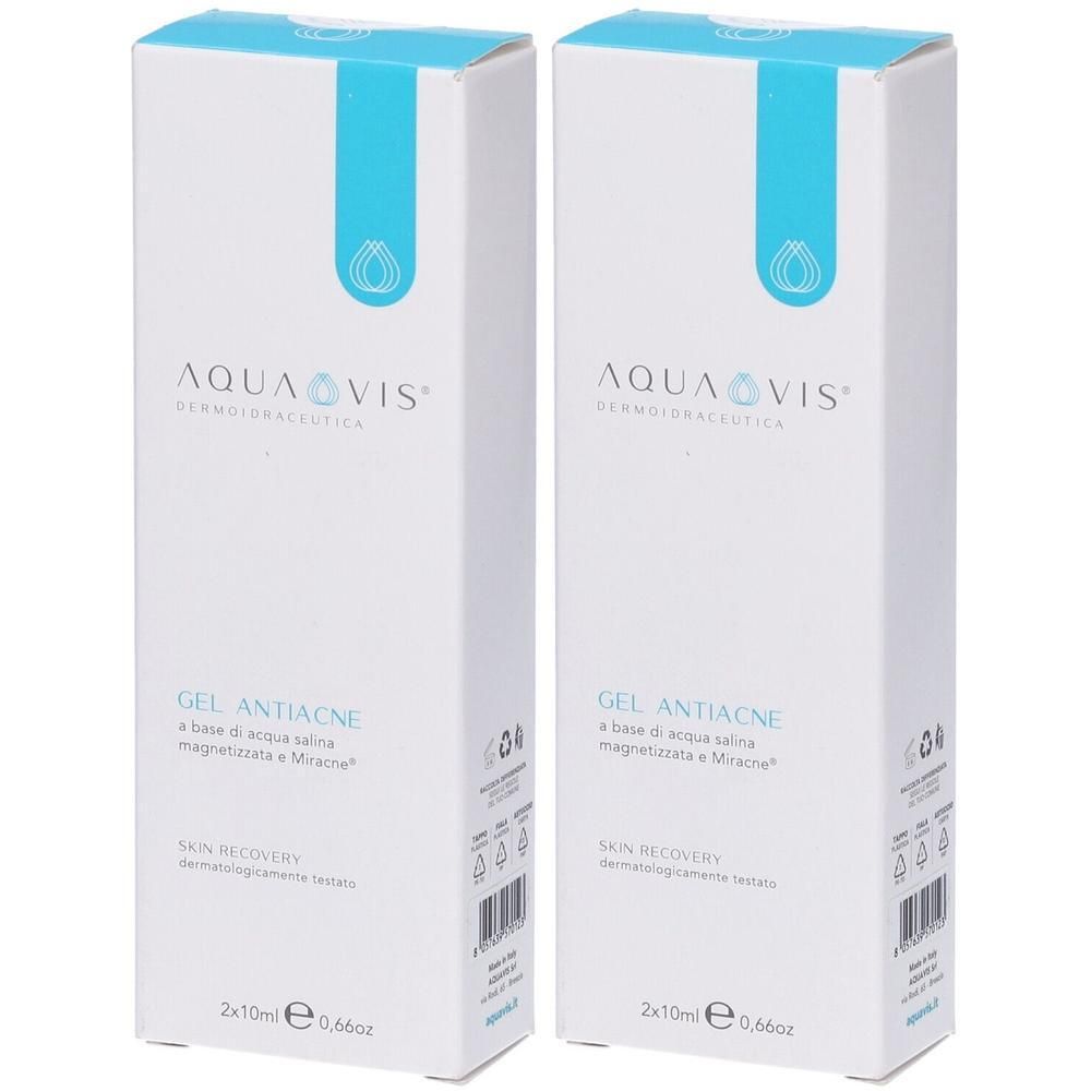 Aquavis Gel Antiacne 2 Flaconcini Da 10 ml 2x2x10