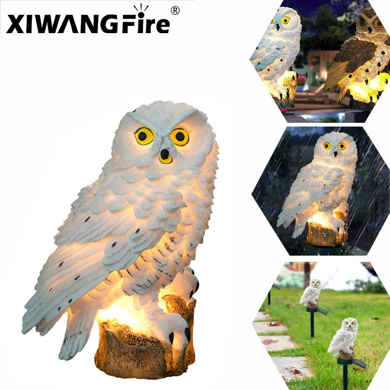 Solar Lampe Eule Tier Solar Garten Lichter Solar Powered Solar Led Licht Outdoor Garten Dekoration Lampe Wasserdichte Solar Lichter