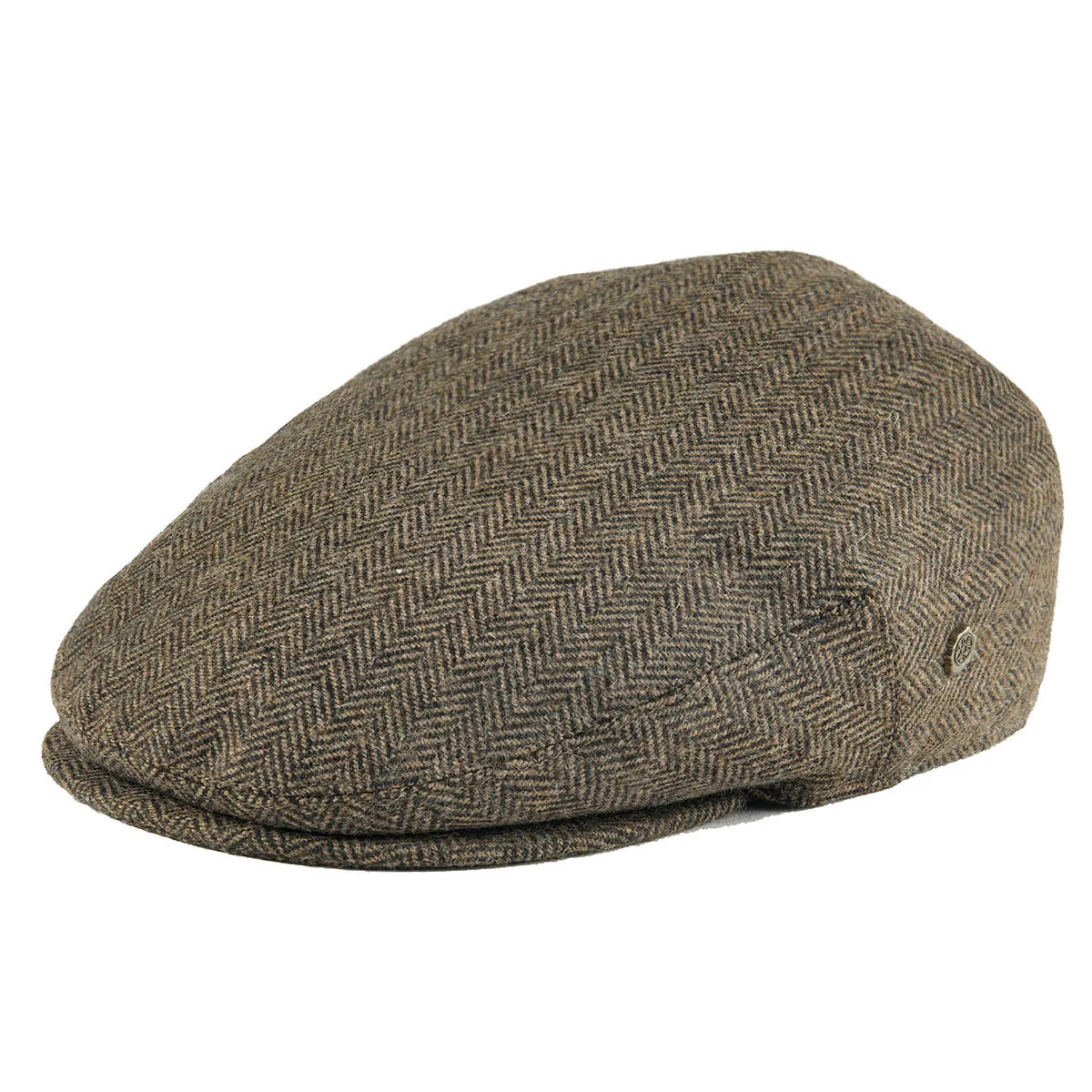 VOBOOM Fischgrätmuster Ivy Newsboy Cap Fahrermütze 50% Woll-Tweed-Mischung Gatsby Cabbie Scally Hut Bunnet Paddy Hüte Image