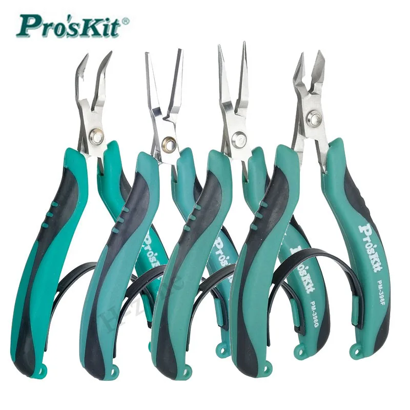 Pro'skit PM-396F Edelstahl-Diagonalzange in Industriequalität mit hoher Härte für Elektriker-Drahtschneide- und Abisolierwerkzeuge Image