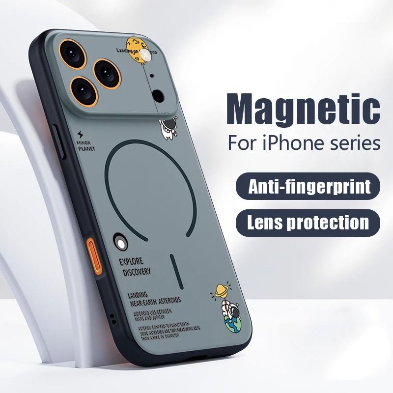Astronaut Magnetic Phone Case For IPhone pink iphone 14