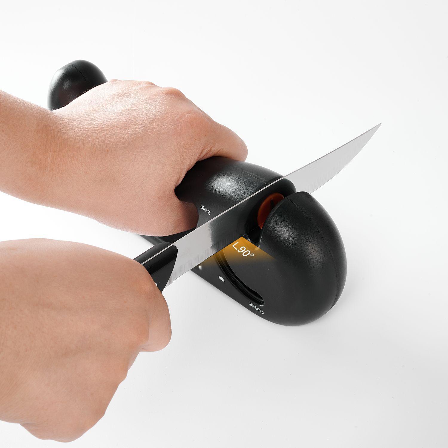 4 In 1 Rotating Knife Sharpener For Kitchen & Tools green