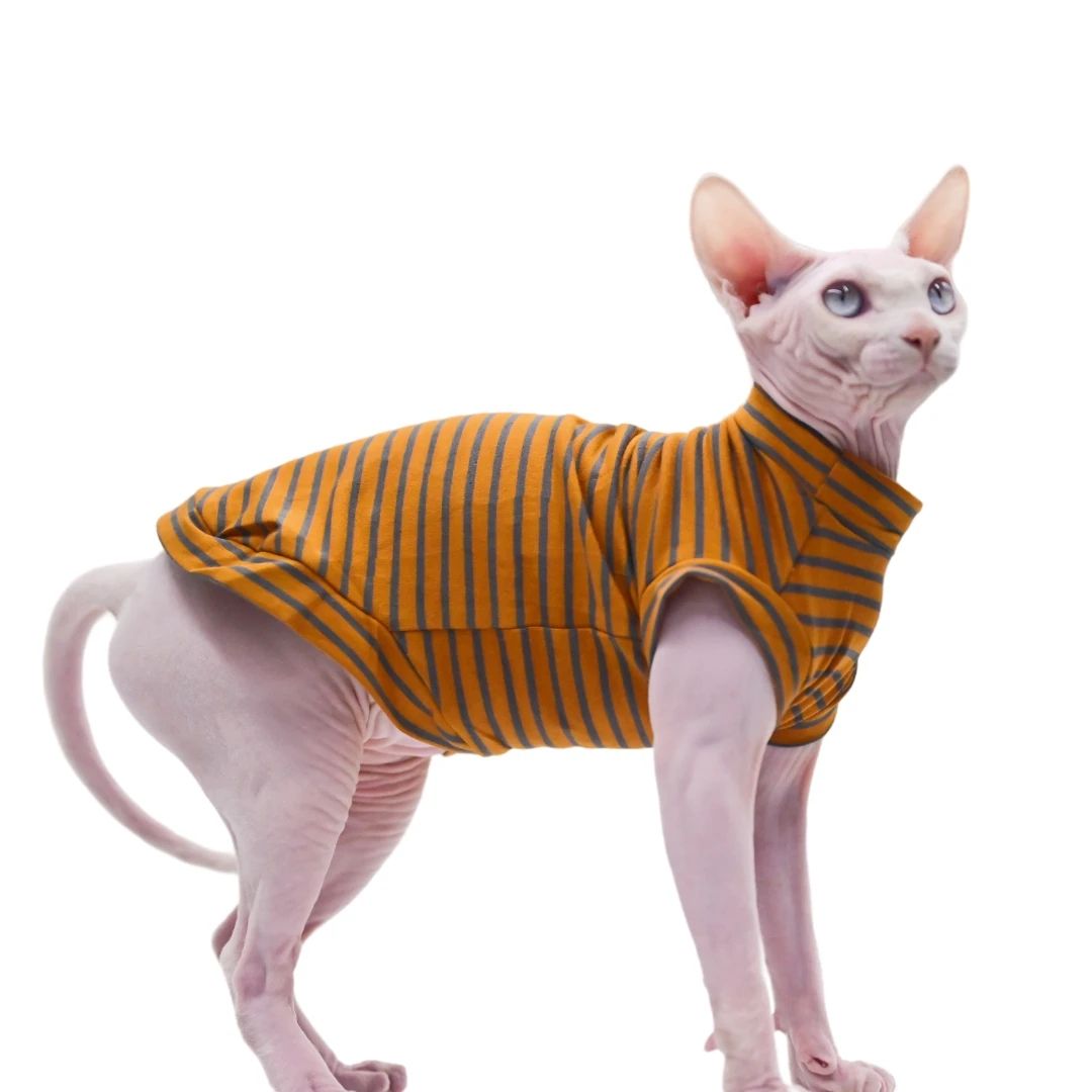 Soft Cotton Sphynx Cat Clothes Summer Vest s