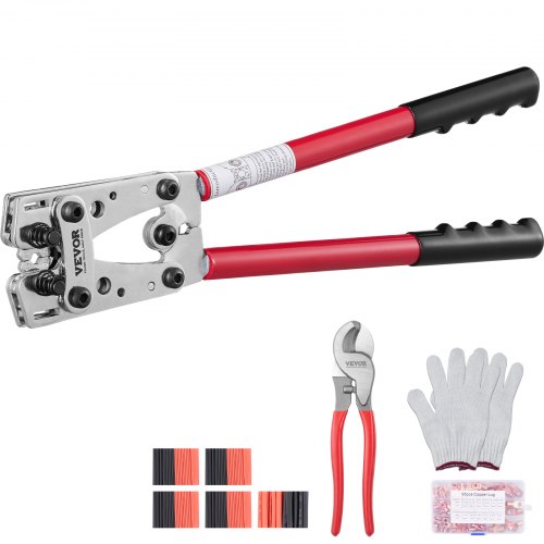 Heavy Duty Battery Cable Lug Crimping Tool Kit With Cutter Heavy Duty Battery Cable Lug Crimping Tool Kit With Cutter