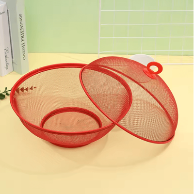 FreshNest Mesh Fruit Storage Basket red