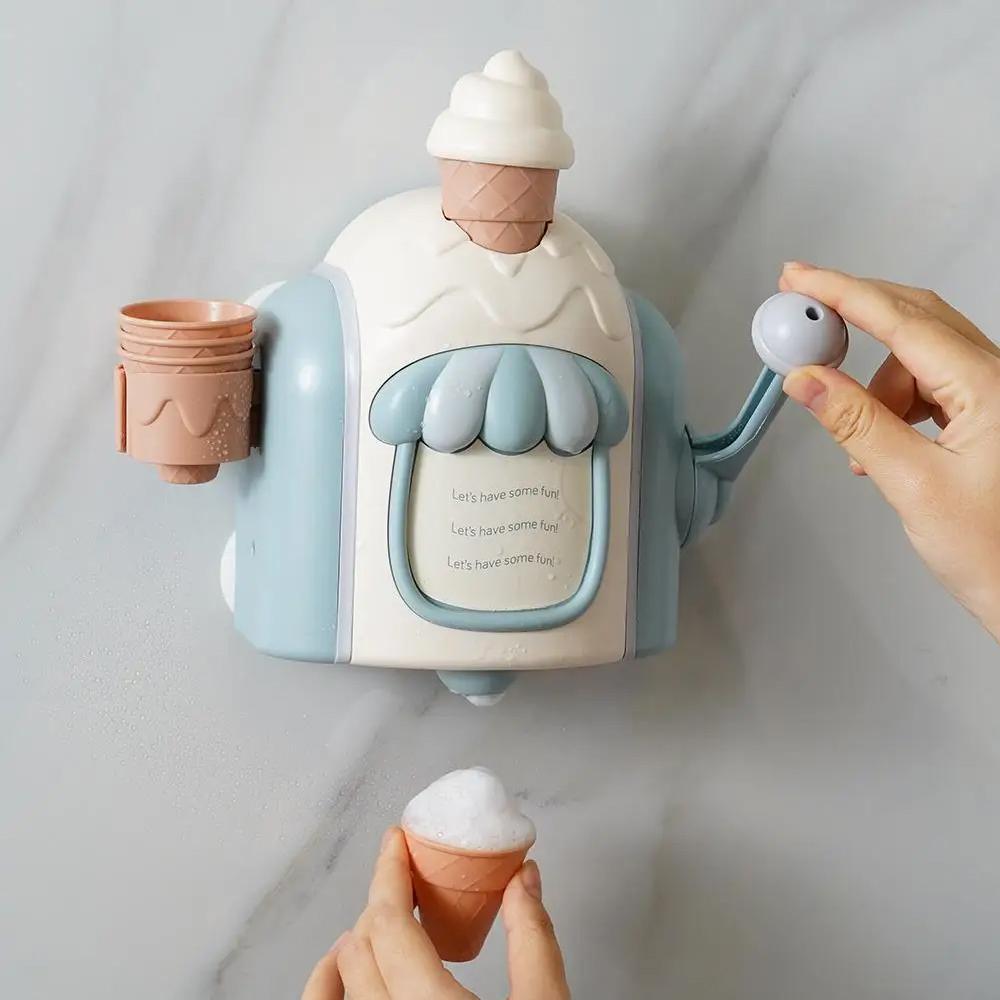 Sweet Scoop Bath Bubble Toy Ice Cream Foam Maker For Toddlers & Kids coffee