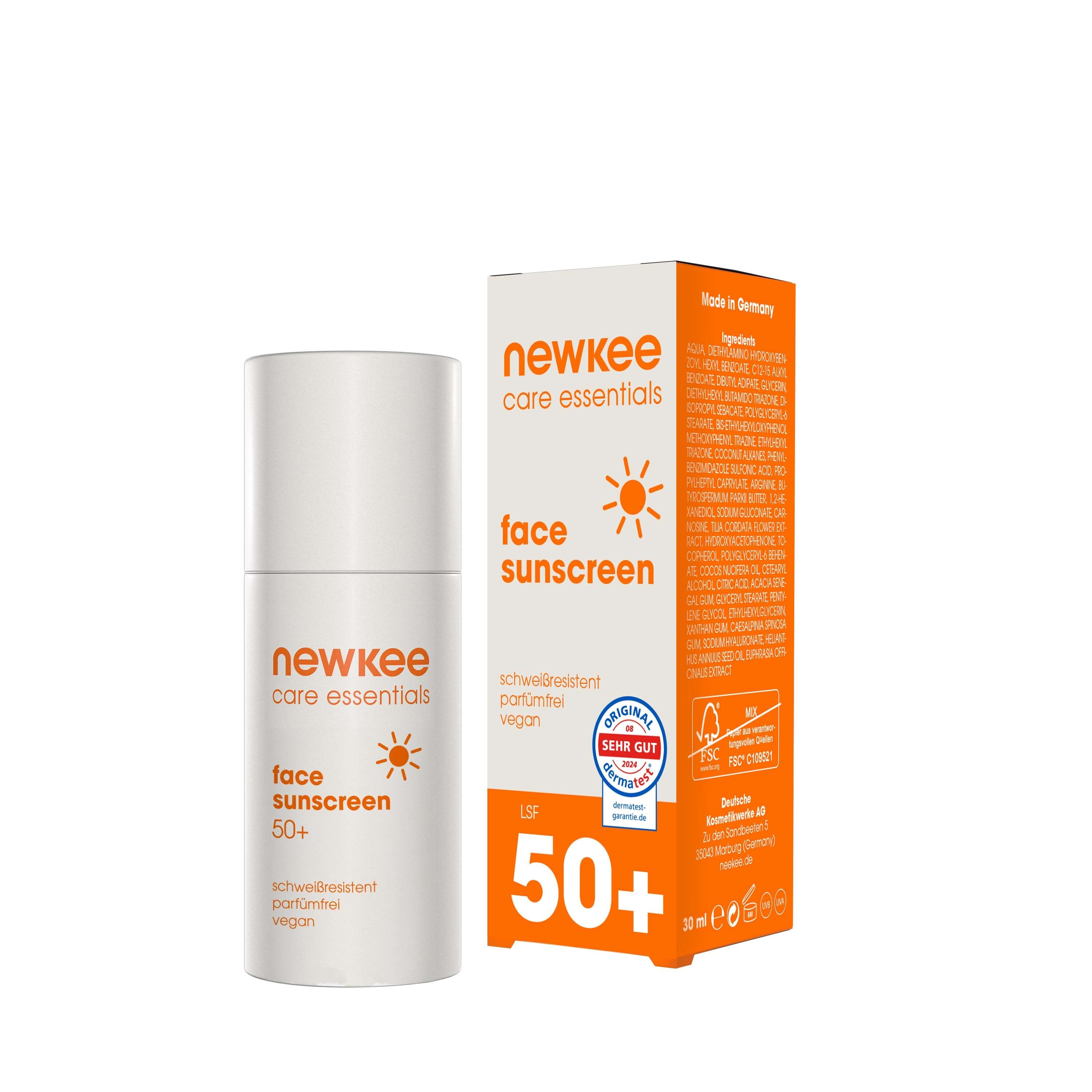 Newkee Sonnencreme Gesicht LSF 50+ 30 ml Creme