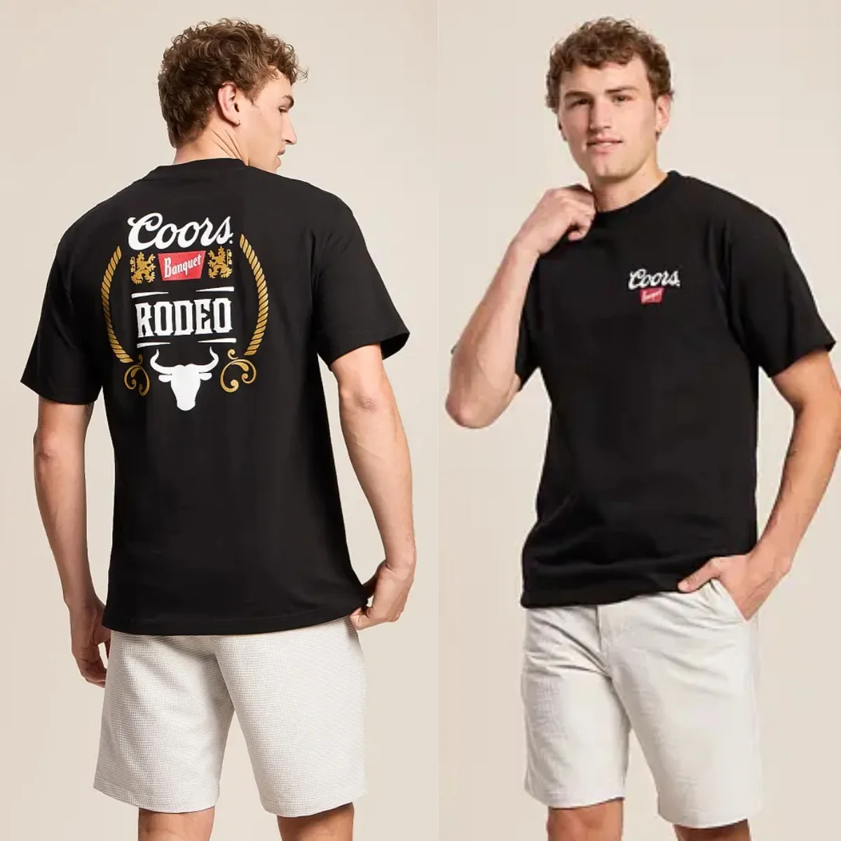 Rodeo Classic Old Distillery Golden Outdoor Casual T-Shirt Baumwolle Grafik-T-Shirt Herren Damen Sommer Streetwear Image
