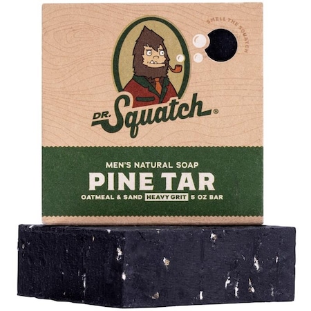 DR. SQUATCH RTLBARPNT-6-6 Pine Tar Scent Soap Bar 5 oz 1 pk