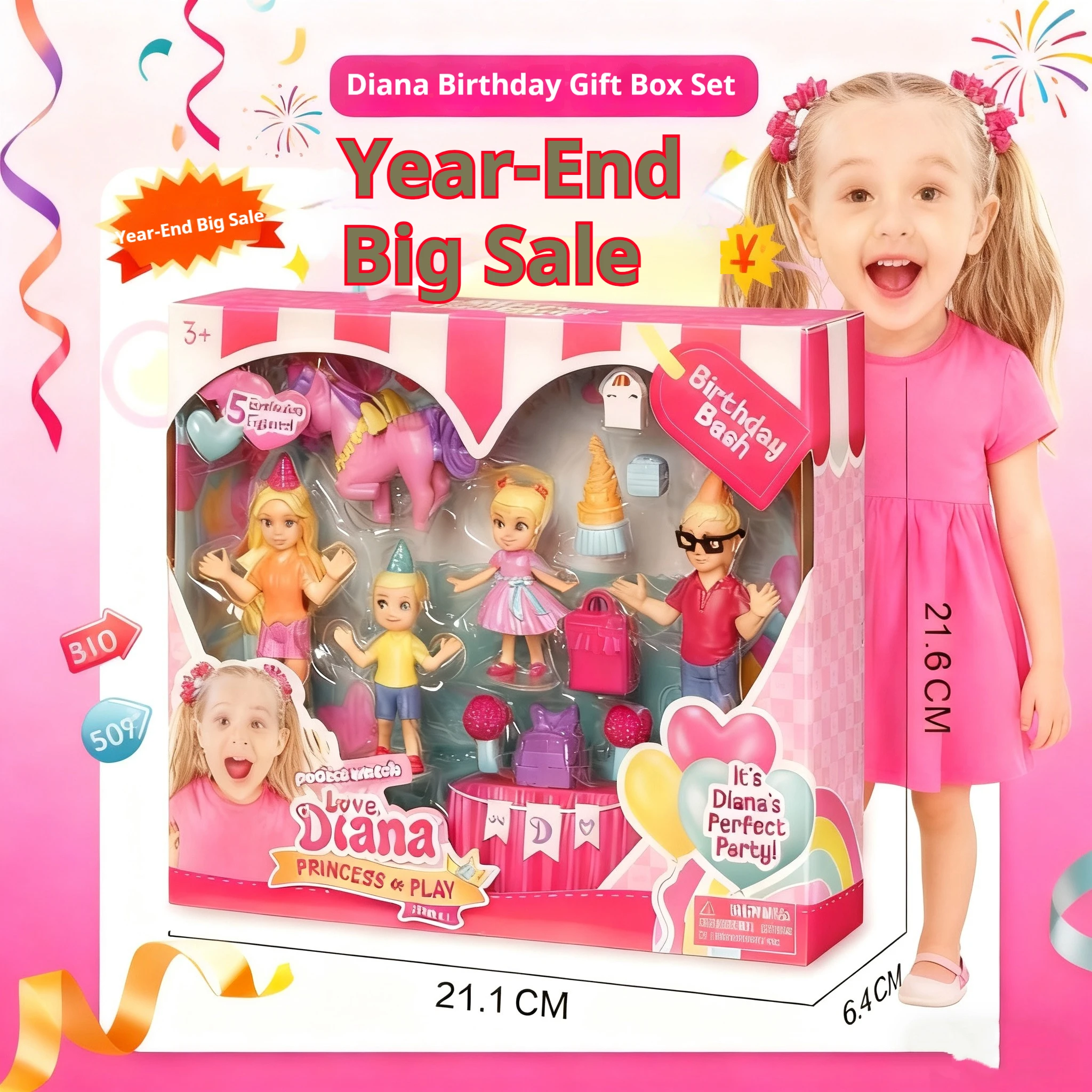 Instock Diana Prinzessin Traum Mädchen Puppe Geburtstag Geschenk Box Szene Trendy Spielen Puppe Baby Spielzeug Geburtstag Geschenk Weihnachten Geschenk