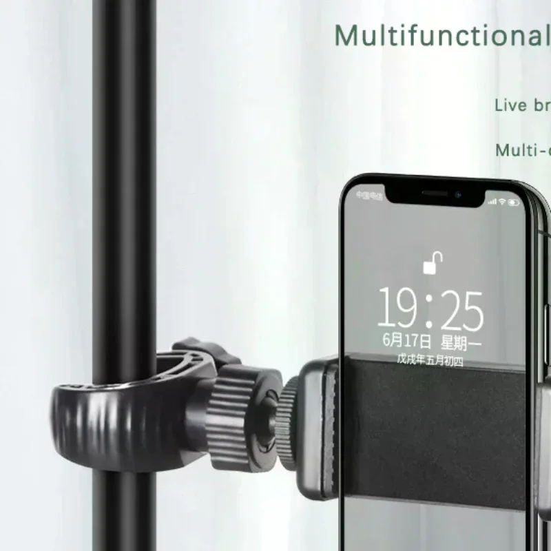 Phone Bracket Mobile Cell Support Clip For All Smartphones Phone Holder Mount Stand Microphone Stand Mount Tripod
