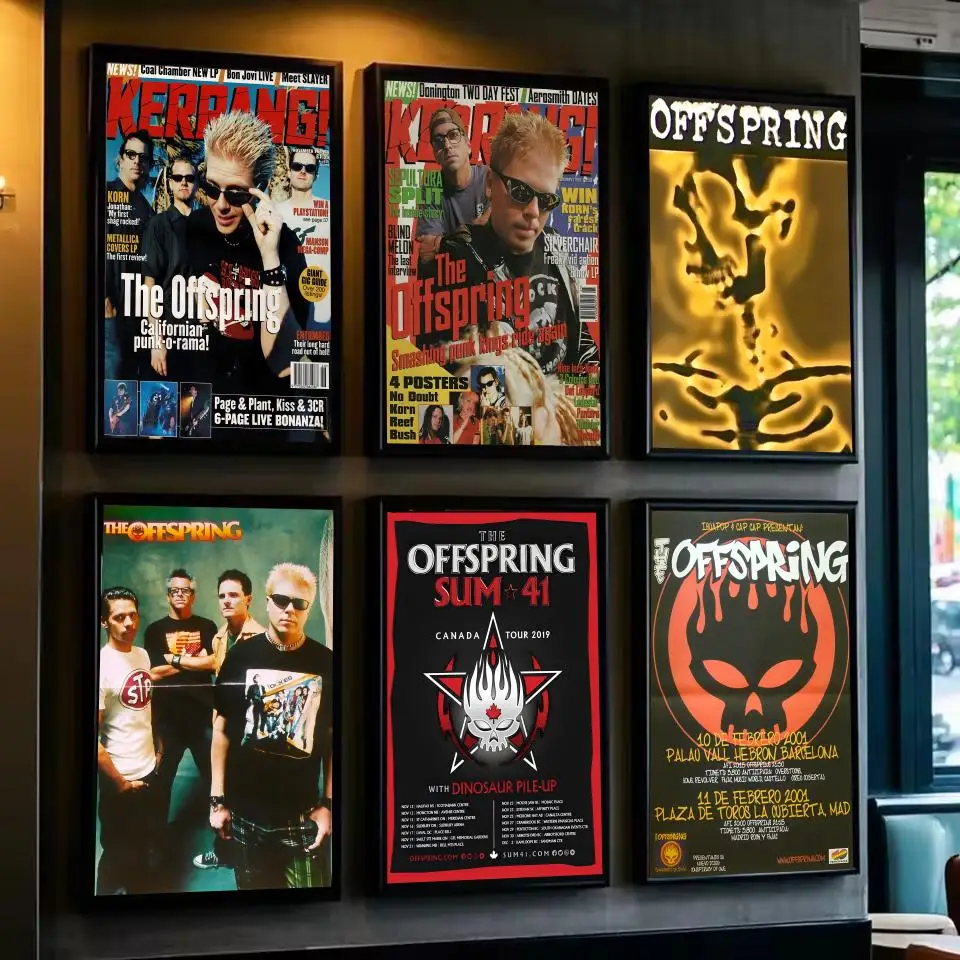 Pop Punk Band T-The Offsprings Malerei Kalligraphie Perfekter Aufkleber Selbstklebende Kunst Entwickelt für Zuhause, Esszimmer, Büro, Räume Image
