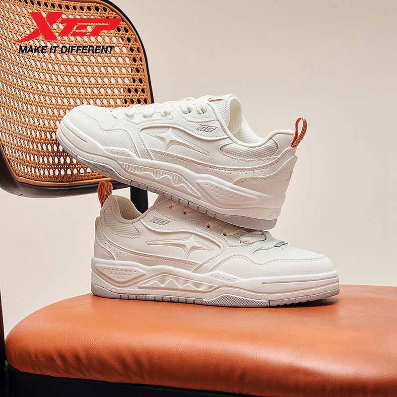 Xtep STAR-X LITE Skateschuhe für Damen, dämpfend, bequem, rutschfest, mit dicker Sohle, Straßensneaker 874118310010