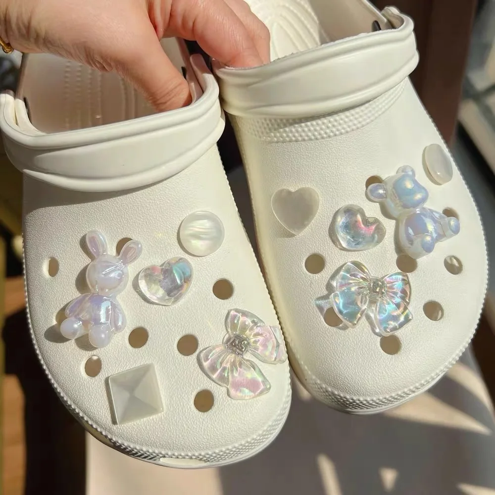 10 Stück Clogs Garten-Schuh-Charms Stilvolle Niedliche Schuh-Accessoires Sommer Strand Schuh-Dekoration für Frauen Mädchen