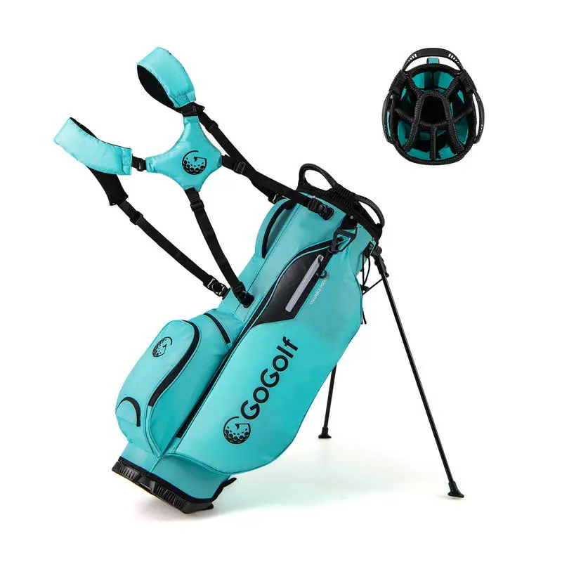 Leichte Golf-Standbag mit 8-Wege-Top-Divider – Blau Image