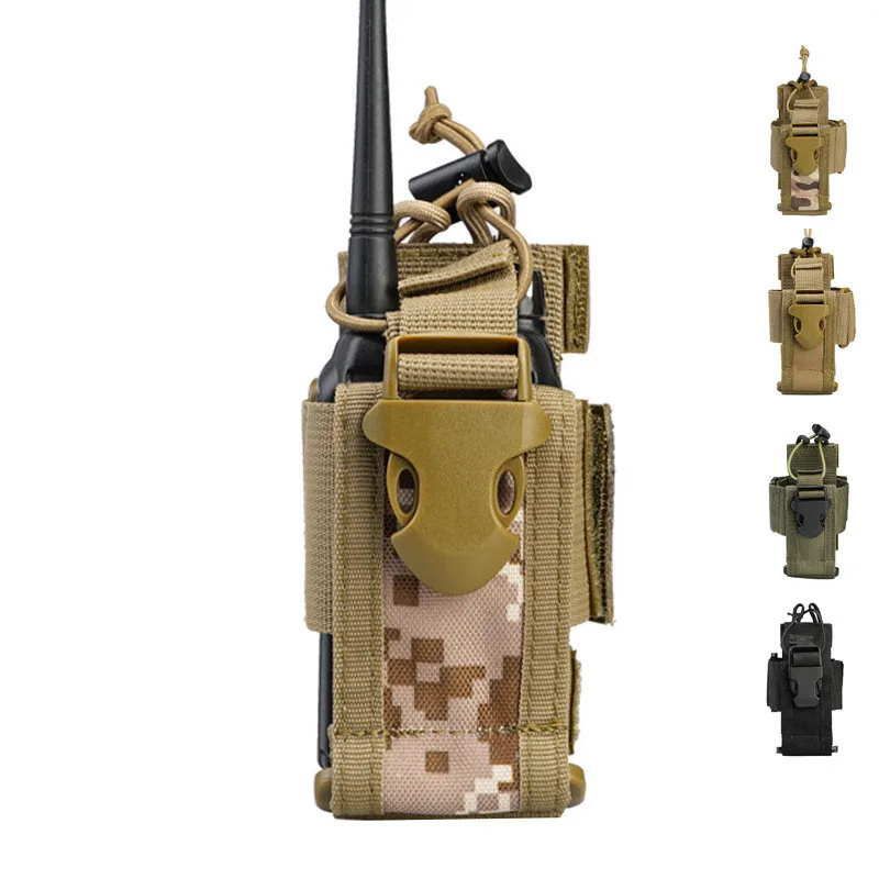 Taktische Verstellbare Walkie-Talkie-Halterung Nylon Molle Funkgeräte-Tasche für Jagd Outdoor Interphone Hängetasche Image