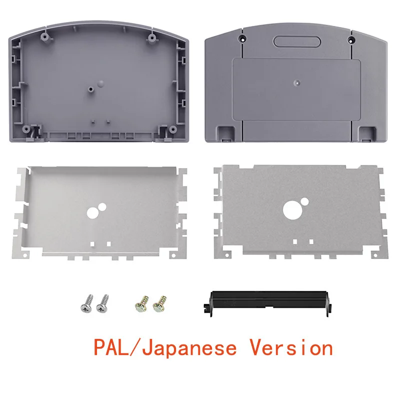 Gehäuseabdeckung für N64-Spielkartenbox Schrauben-Reparatur-Set Ersatzteile für Nintendo N64 USA Japanische Euro-Spielkarten-Hartschale Image