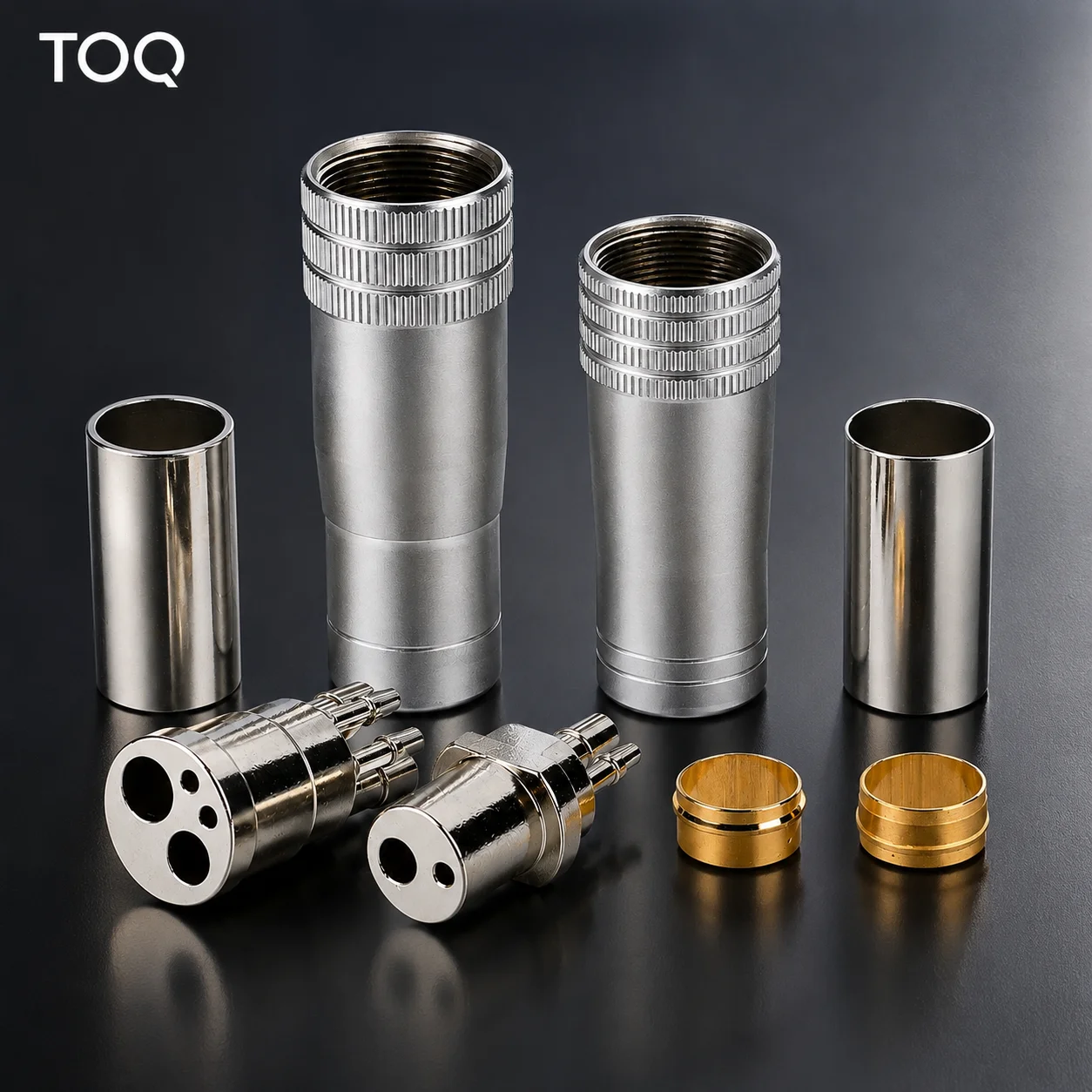 TOQ 2/4-Loch-Dental-Turbinen-Handstückadapter, hochwertiges Universal-Verbindungswerkzeug für Zahnarztpraxis und Labor Image