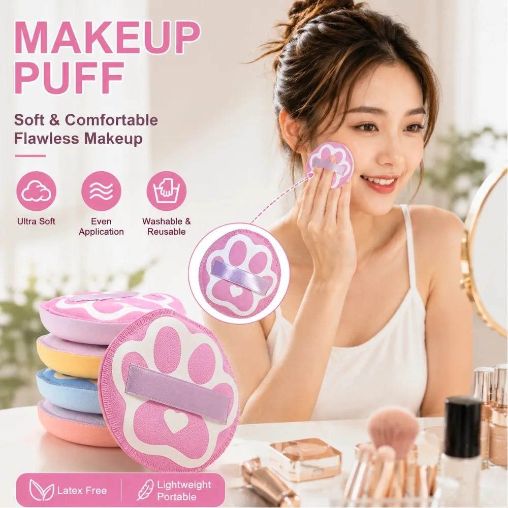 Wassertropfen-Make-up-Puff für Nass- und Trockengebrauch Kosmetik-Schwämmchen Air Cushion Concealer Foundation Make-up-Schwamm Kosmetik-Tool Image