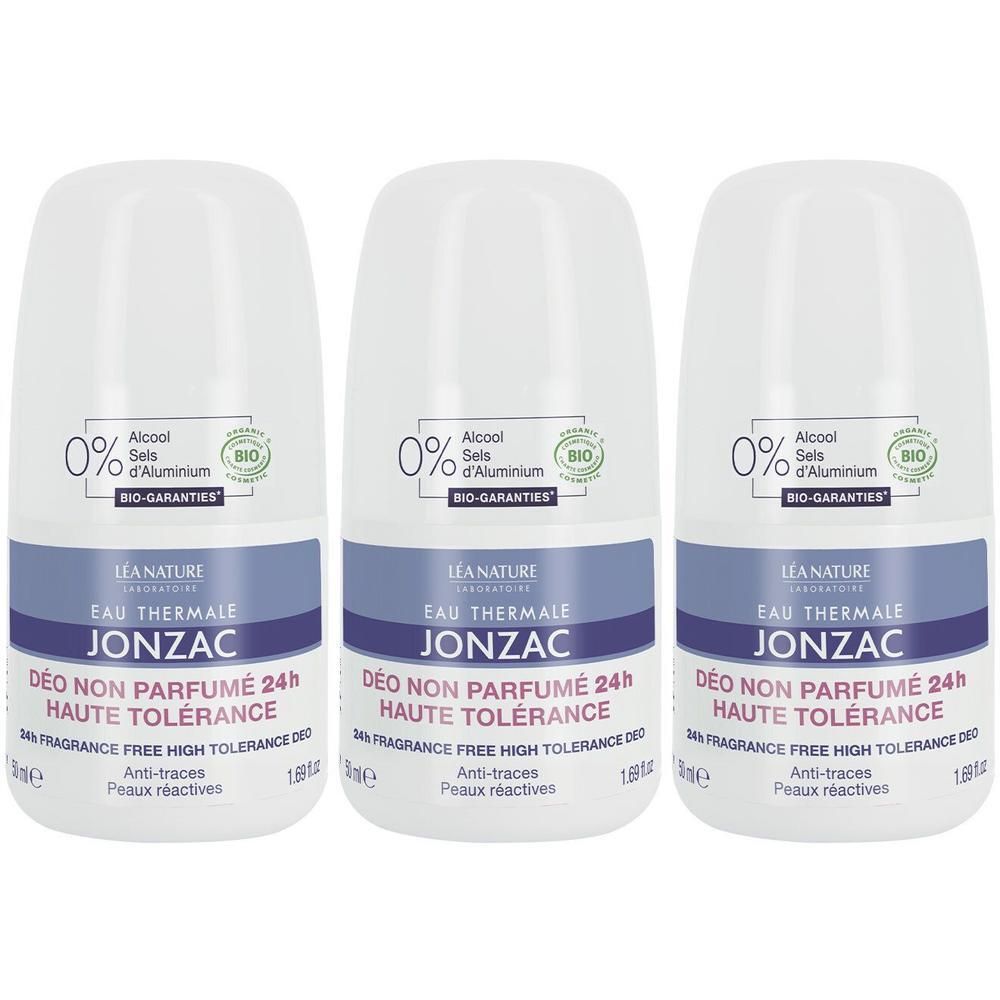 Eau Thermale Jonzac Deodorante Senza Profumo 3x50 ml