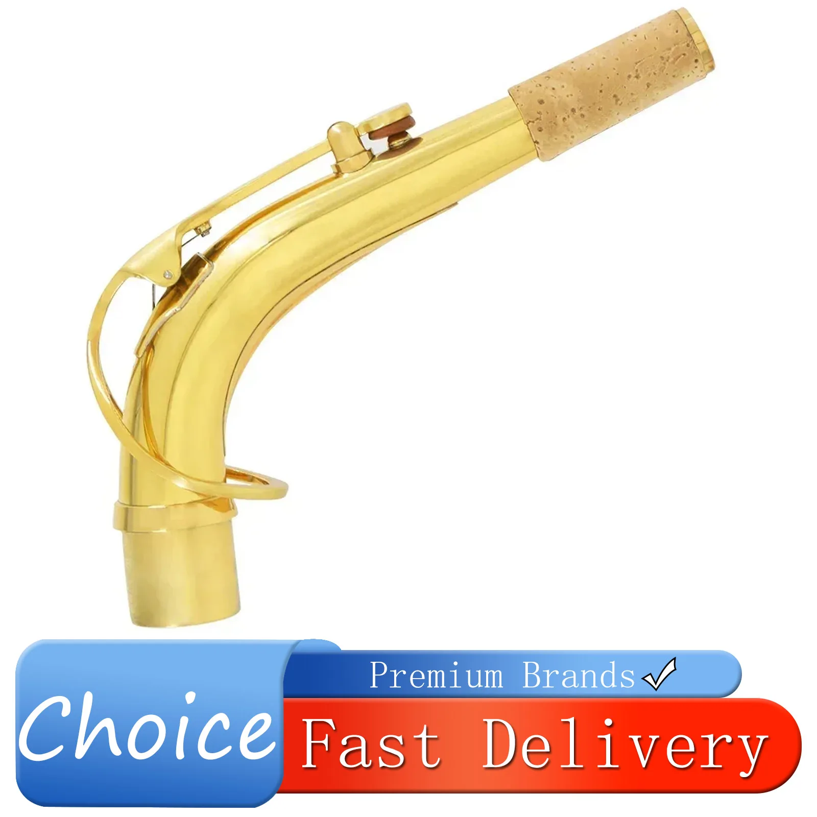 IRIN Altsaxophon Hals Golden Messing Bend Neck für Altsaxophon Holzblasinstrument Zubehör Altsaxophon Ersatzteile Image