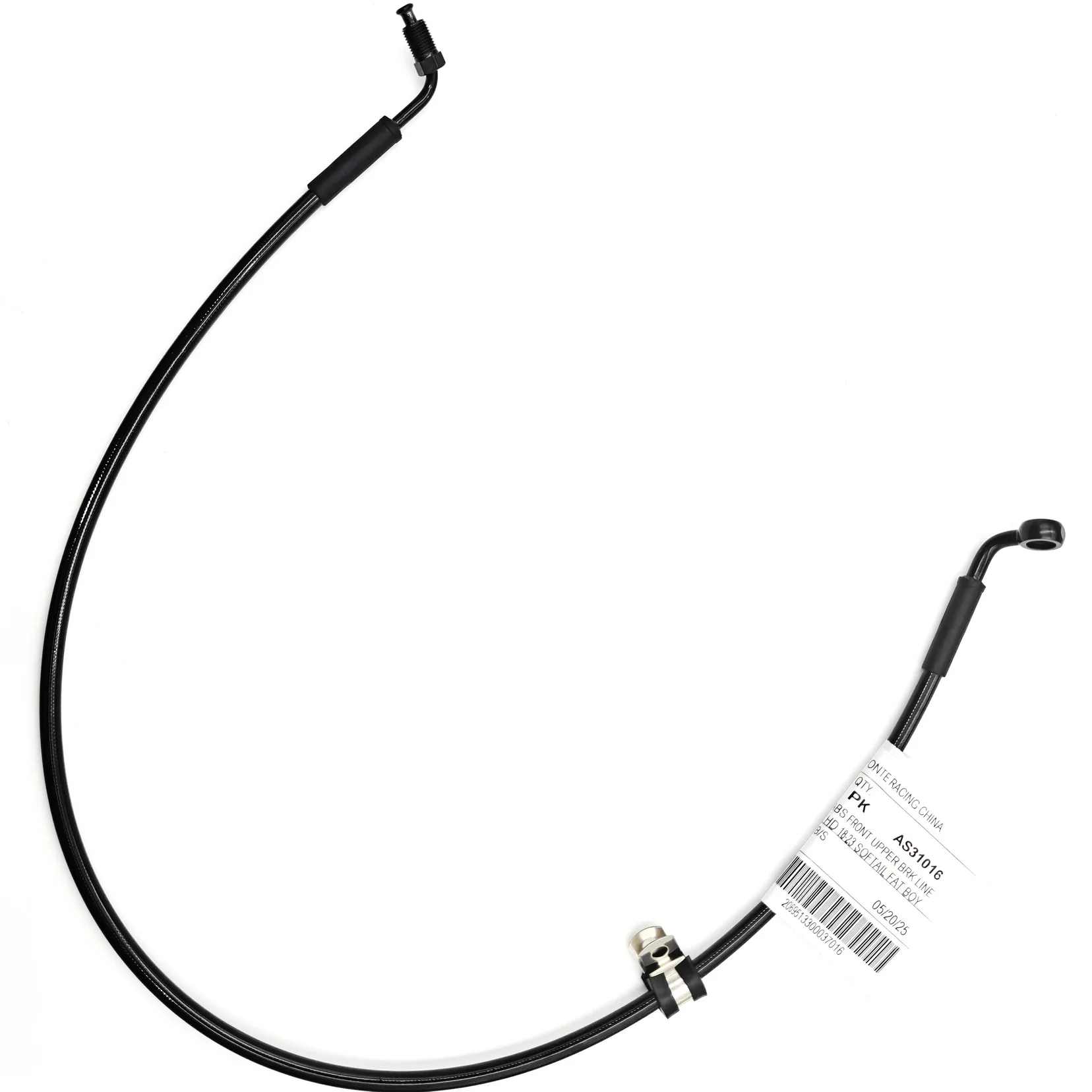 Vordere obere Bremsleitung für 18 + Harley Davidson Softail Deluxe FLDE, Fat Boy 114 FLFB S, Slim FLSL, Sport Glide FLSB