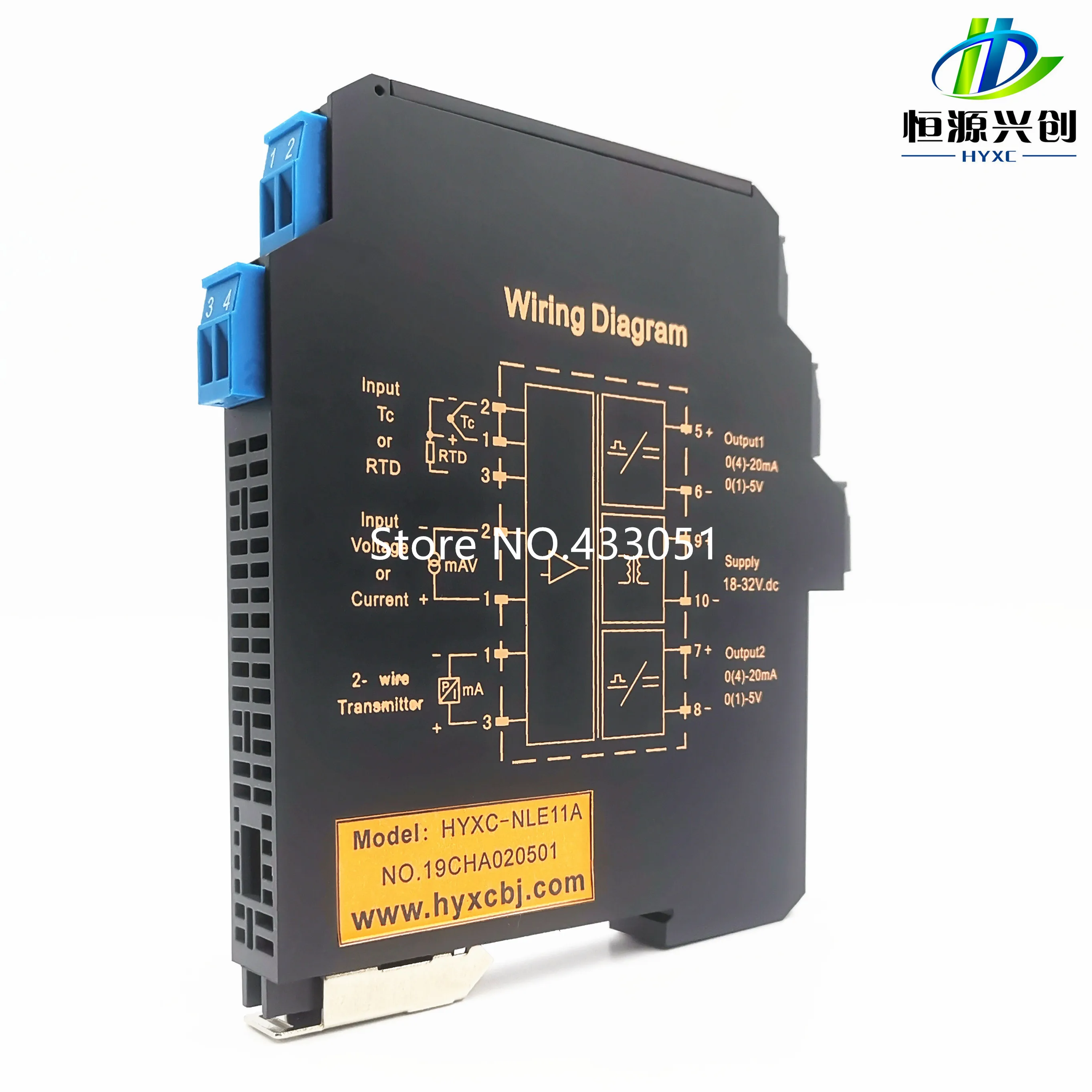 Ultra-dünne signal isolation sender strom, spannung sender multi-eingang, multi-ausgang 4-20MA, 0-5V, 0-10V, netzteil Image