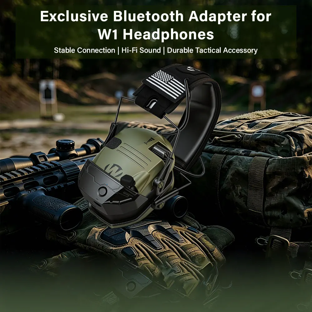 Kabelloser taktischer Bluetooth-Gehörschutz, aktiver Anti-Lärm-Ohrenschützer, professionelles Headset zur Geräuschreduzierung Image
