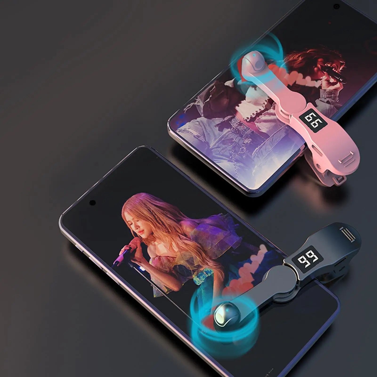 1 Stück Digitaler Auto-Bildschirm-Klicker für Smartphone-Apps, Video-Livestreaming, Gadget, Smartphone-Spiel-Bildschirm-Touch-Stativ-Tapper