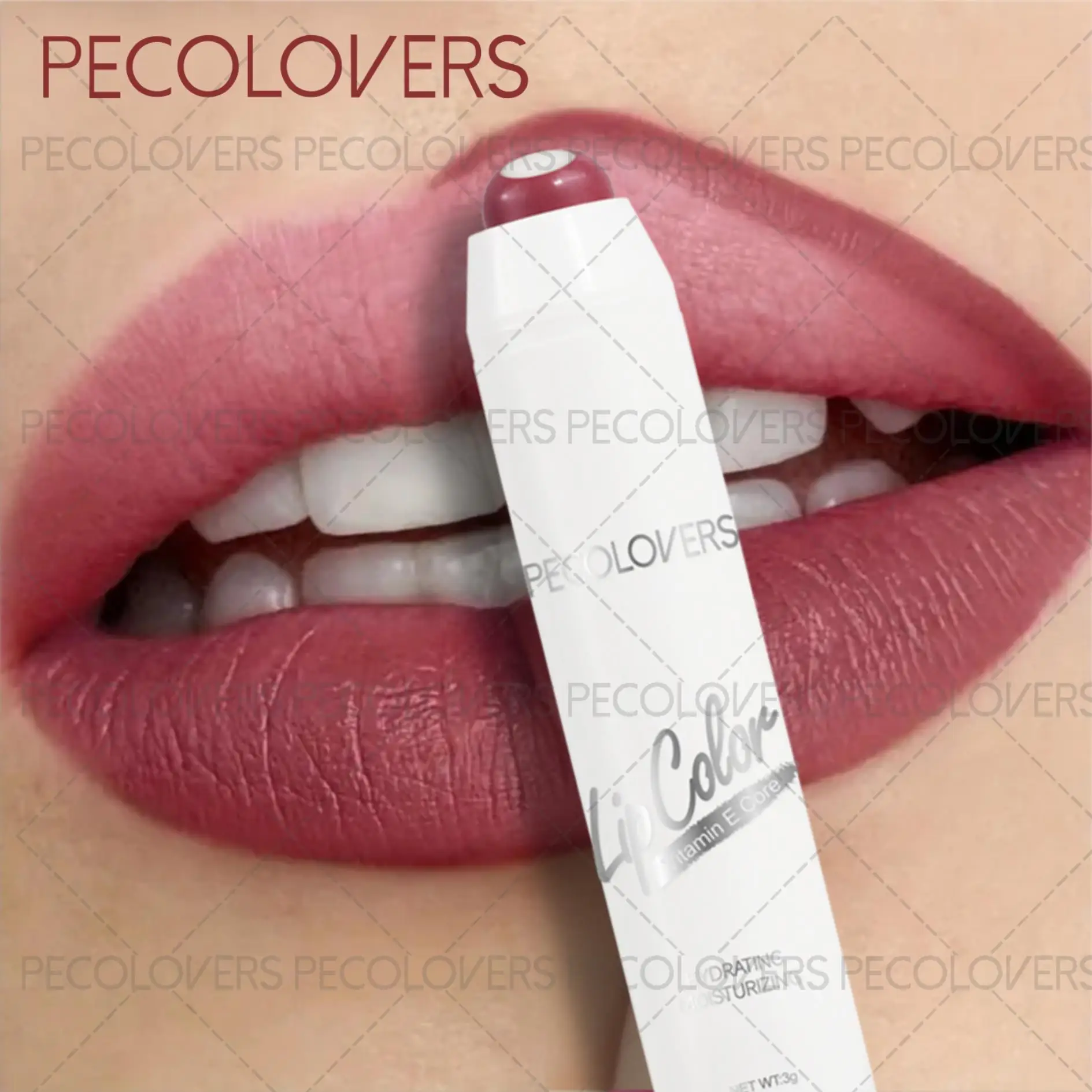 Feuchtigkeitsspendender Lippenstift – langanhaltende Lippenfarbe, geschmeidig für das tägliche Make-up, Rot und Nude, Lippenkosmetik Image
