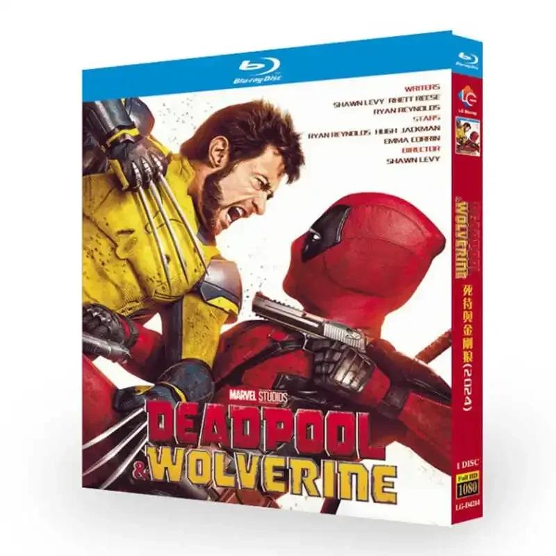 Deadpool & Wolverine (2024) Blu-ray Disc (Film) 1080 Disc Box BD DVD