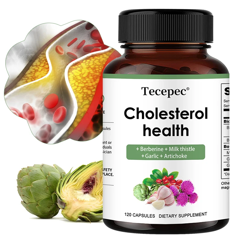 Cholesterol Health Supplement - Supports Healthy Cholesterol Levels and Natural Heart Health, 120 Capsules
