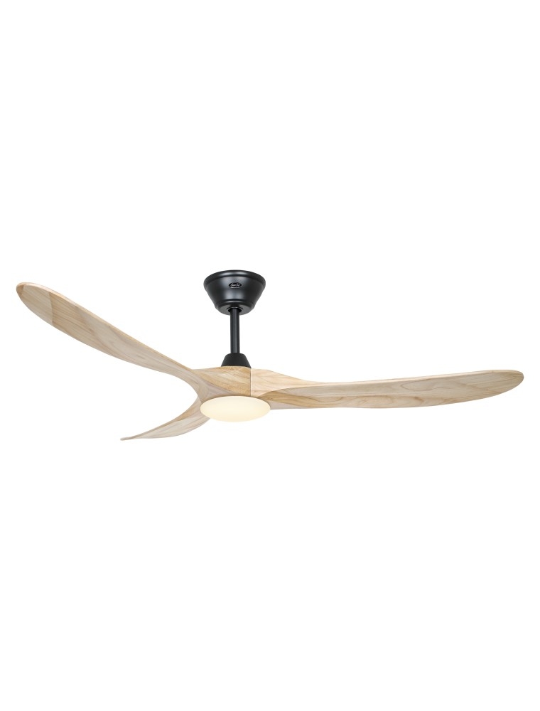 Deckenventilator CasaFan 315265 ECO GENUINO-L 152cm Naturholz Schwarzer Motor Image