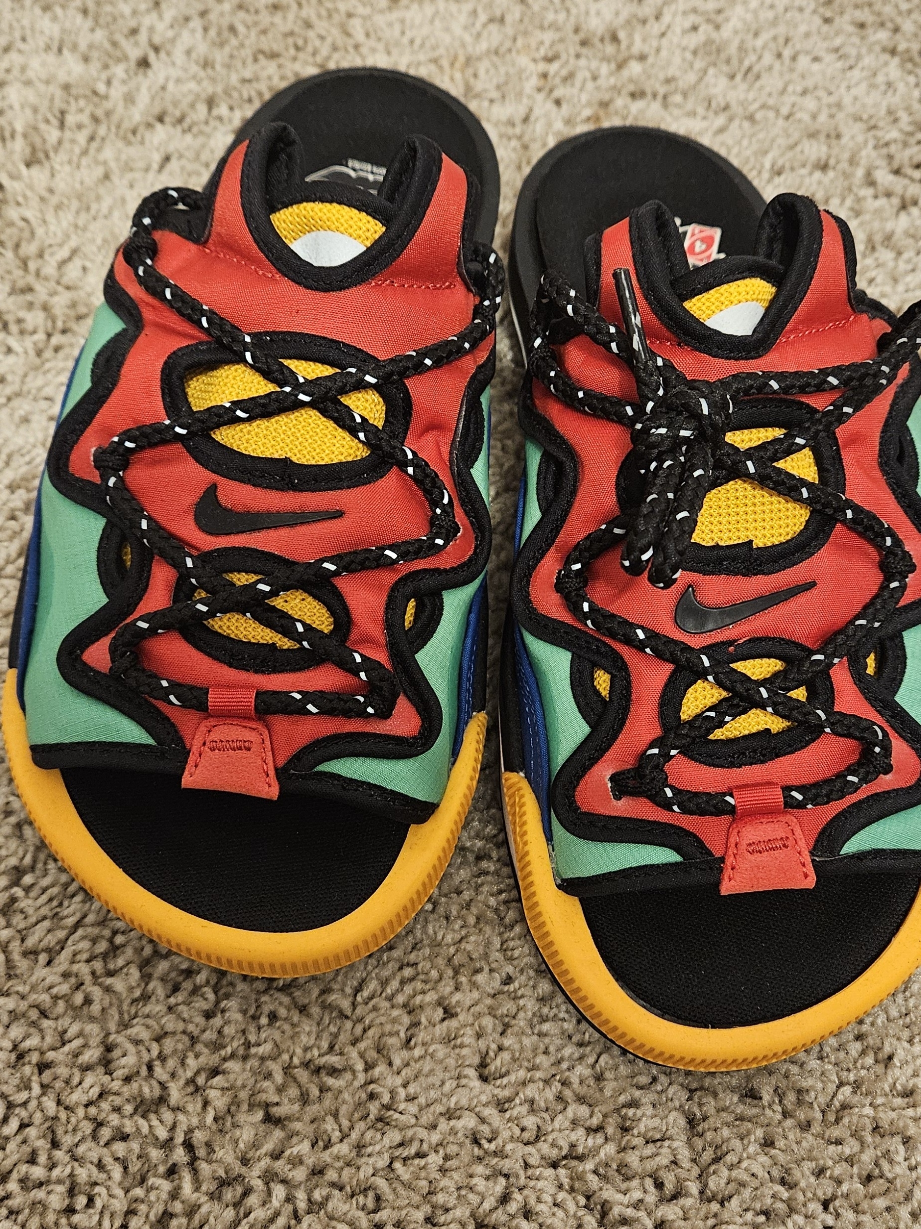Nike Shoes | Men's Nike Offline Uno Slides, Brand New. M6, W7.5 | Color: Red/Yellow | Size: 6