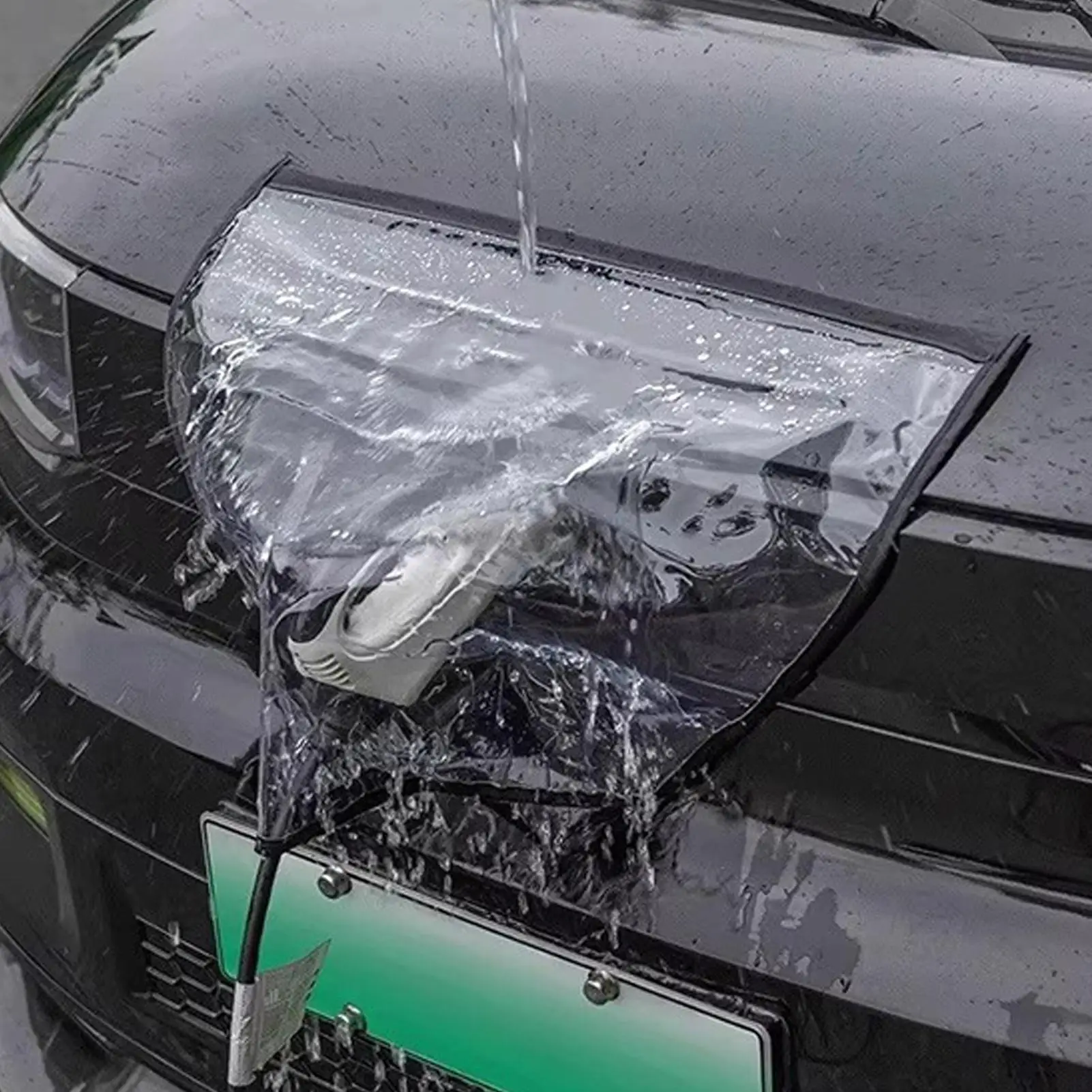 Magnetische Ladesteckerabdeckung für Elektrofahrzeuge, Regenschutz für Ladeanschluss, Schneeschutz für Fahrzeug-Ladeanschlüsse Image