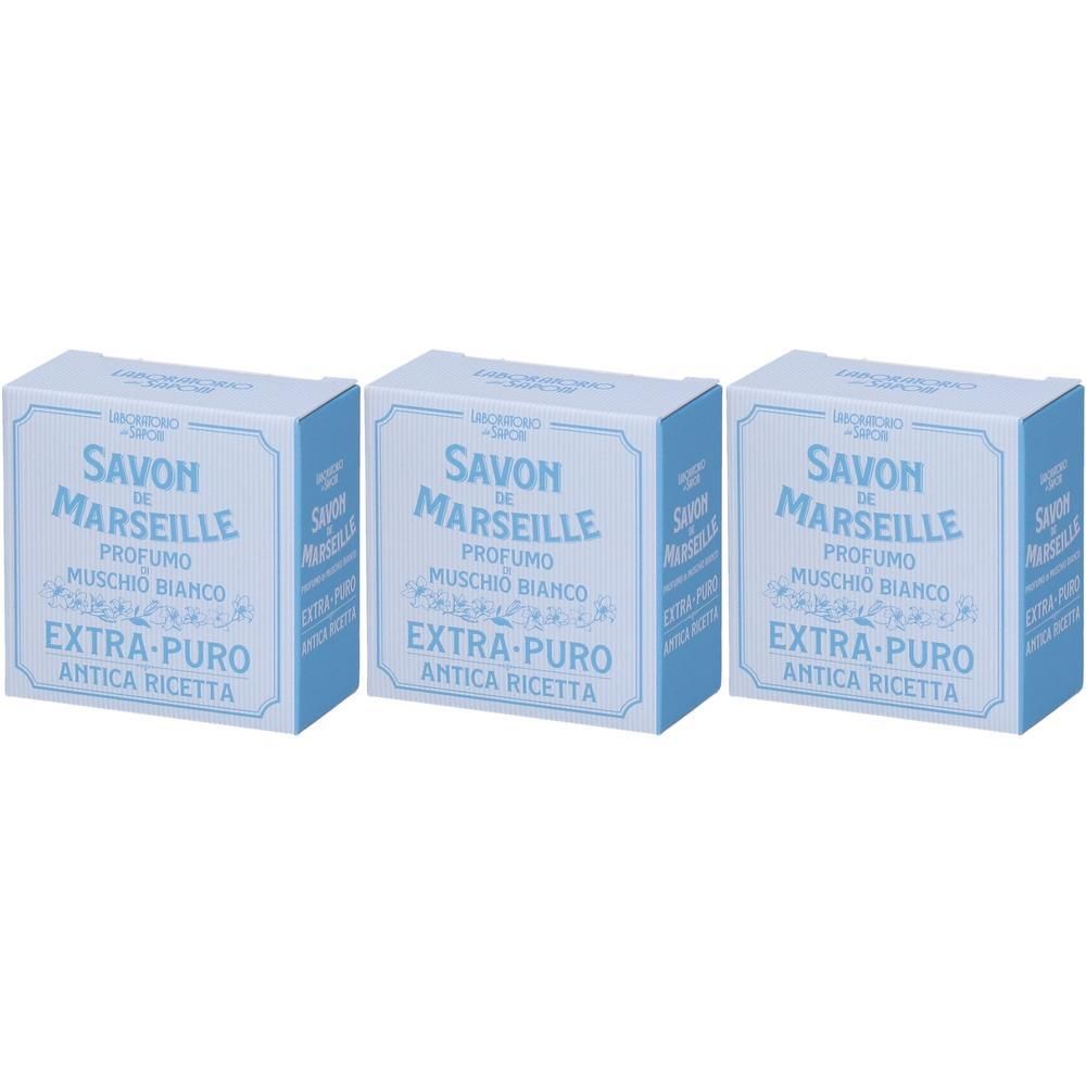Laboratorio dei Saponi Sapone di Marsiglia Profumo Muschio Bianco 3x10