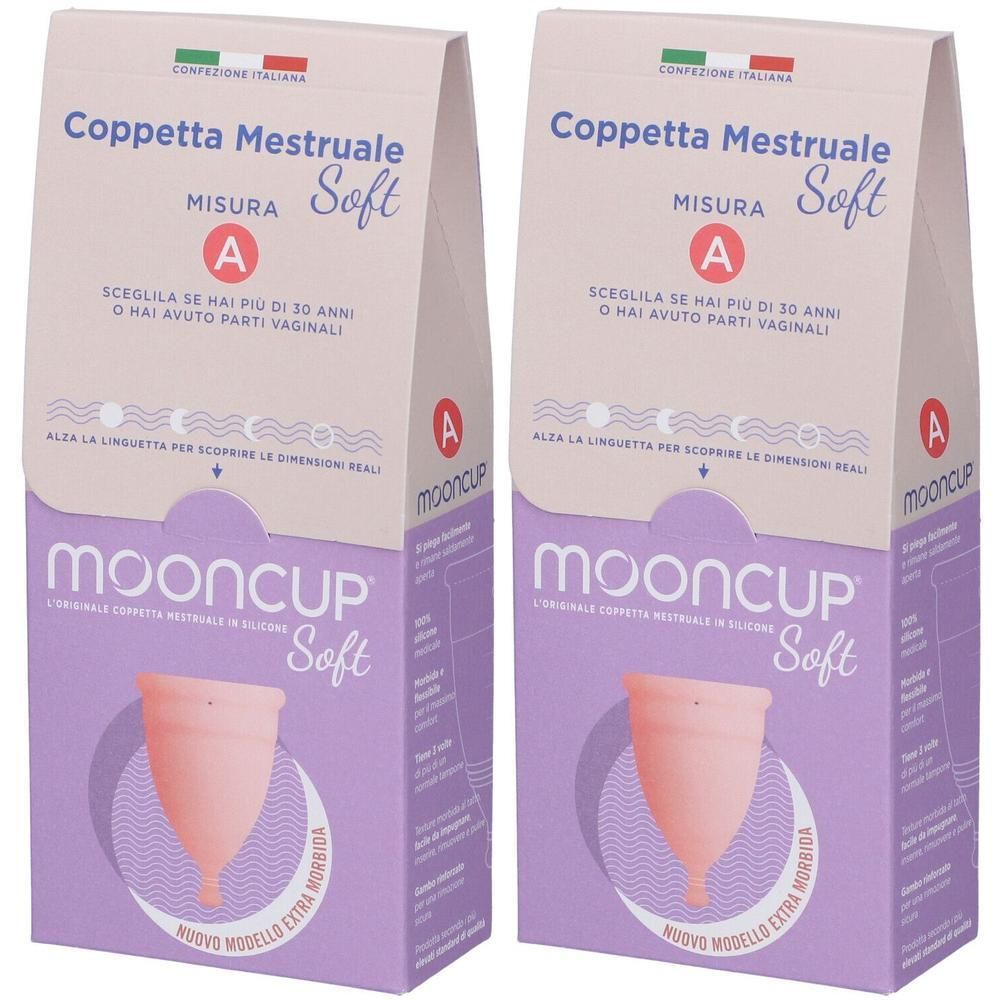 Mooncup Coppetta Mestruale Soft Rosa Taglia A 2x1 St